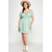 Plus Crinkle Textured Front Tie Mini Dress