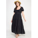 Front Tie Puff Sleeve Tired Maxi Dress