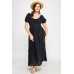 Front Tie Puff Sleeve Tired Maxi Dress