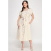 Front Tied Buttoned Short Sleeve Dress