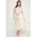 Front Tied Buttoned Short Sleeve Dress