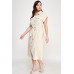 Front Tied Buttoned Short Sleeve Dress