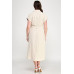 Front Tied Buttoned Short Sleeve Dress