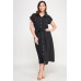 Front Tied Buttoned Short Sleeve Dress