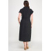 Front Tied Buttoned Short Sleeve Dress