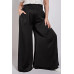 Washed Satin Wide Pants With Waist Smocked