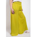 Washed Satin Wide Pants With Waist Smocked