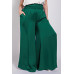 Washed Satin Wide Pants With Waist Smocked