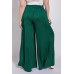 Washed Satin Wide Pants With Waist Smocked