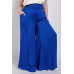 Washed Satin Wide Pants With Waist Smocked