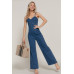 Cami Stretch Denim Jumpsuit