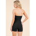 Strapless Twisted Detail Biker Suit