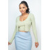 Crop Tank Top & Cardigan Sweater Set