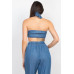 Tube Tied Top & Wide Pants Set