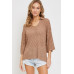 Pointelle Knit Top