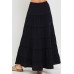 Cotton Gauze Tiered Maxi Skirt
