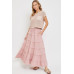 Cotton Gauze Tiered Maxi Skirt