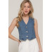 Stretch Denim Vest