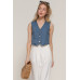 Stretch Denim Vest