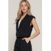 Lapel Collar W/shoulder Pads Vest
