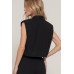 Lapel Collar W/shoulder Pads Vest