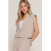 Lapel Collar W/shoulder Pads Vest