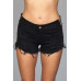 Looped In Distressed Shorts