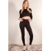 Long Sleeve Crop Top & High Waist Leggings Activewear Set