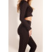 Long Sleeve Crop Top & High Waist Leggings Activewear Set