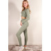 Long Sleeve Crop Top & High Waist Leggings Activewear Set