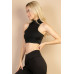 High Neck Sleeveless Top