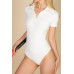Collared Short Sleeve Bodysuit - CC-WH2002012
