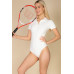 Collared Short Sleeve Bodysuit - CC-WH2002012