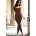 Criss-cross Open Back Bodycon Jumpsuit