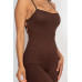 Criss-cross Open Back Bodycon Jumpsuit