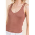 V-neck Basic Double Layers Tank Top