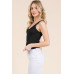 V-neck Basic Double Layers Tank Top