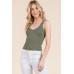 V-neck Basic Double Layers Tank Top