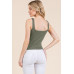 V-neck Basic Double Layers Tank Top
