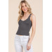 V-neck Basic Double Layers Tank Top
