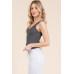 V-neck Basic Double Layers Tank Top