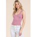 V-neck Basic Double Layers Tank Top