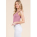 V-neck Basic Double Layers Tank Top