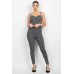Plaid Sleeveless Zippered Jumpsuit