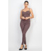 Plaid Sleeveless Zippered Jumpsuit