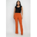 Fit And Flare Elastic Casual Pants