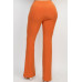 Fit And Flare Elastic Casual Pants