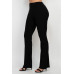 Fit And Flare Elastic Casual Pants