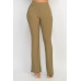 Fit And Flare Elastic Casual Pants