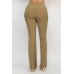 Fit And Flare Elastic Casual Pants